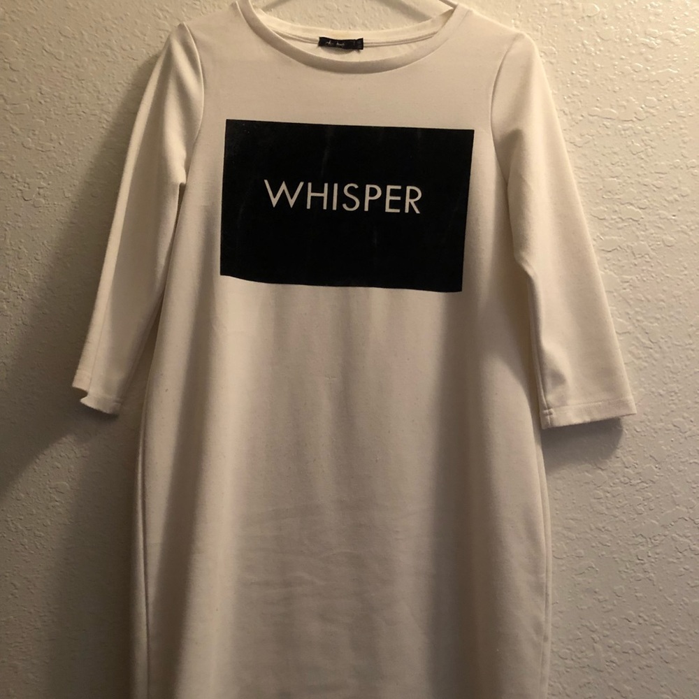 white sweater dress